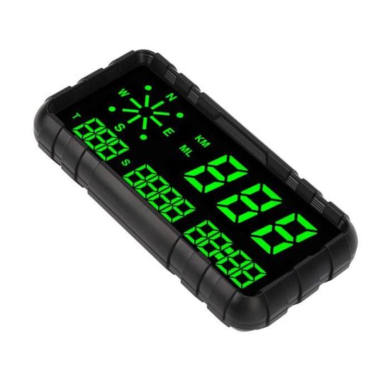 Wodhmiey Affichage Tête Haute HUD Voiture 5,5 Pouces GPS Beidou - Indicateur Vitesse Vert