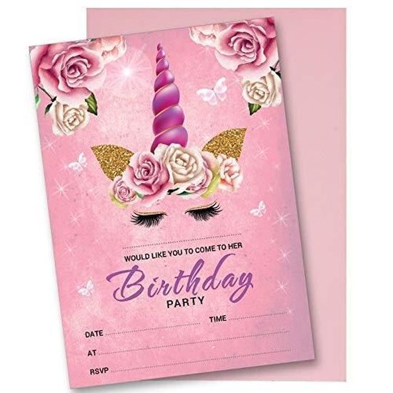 Cartes D'invitation Anniversaire Paintball - Lot De 20 Cartes A6 Avec Enveloppes, Design éclaboussures De Peinture - Olivia Samuel