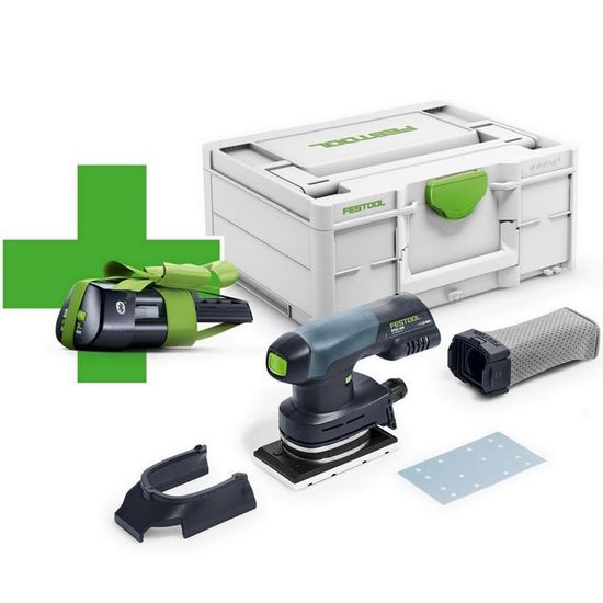 Ponceuse vibrante - Festool - RTSC 400-Basic - Batterie 18V - Ergonomie ...