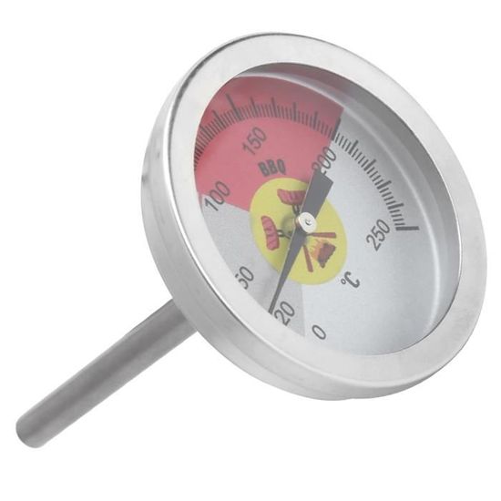 Thermomètre De Four En Acier Inox - 0°C à 400°C - Sans Pile - Pour Cuisson Et Grillades - 6