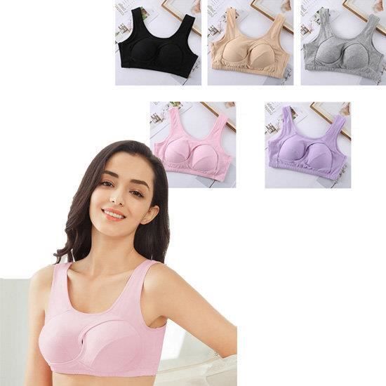 Brassière Sport Femme Grande Taille - Sans Armatures - Confort Respirant - Maintien Fort - Pour Grossesse Et Sport