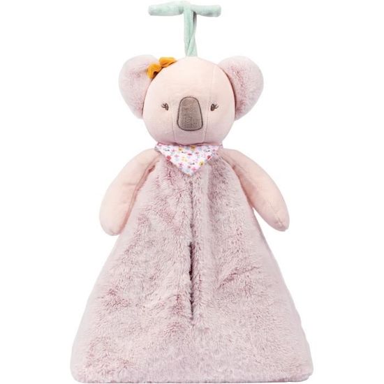 Nattou Kuscheldecke 'Iris Und Lali' – 100 X 135 Cm, Weiß/rosa, Superweich Aus Polyester Für Babys