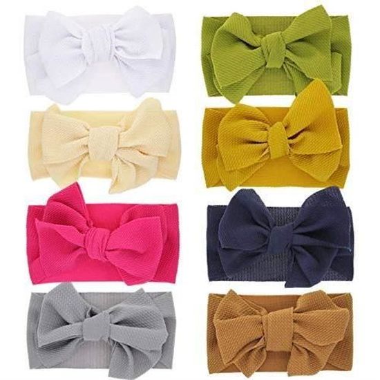 Eehium Bandeaux Bebe Fille Lot De 8 Cheveux Lapin Oreille Noeud Gros Kawaii Elastique Hairband Enfant Serre Tete Acces Cdiscount Au Quotidien