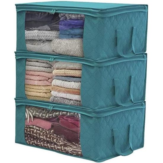 Boite De Lot De 4 Pliable Boite Rangement Drap De Lit Housse De