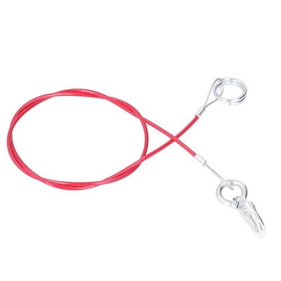 Câble de sécurité pour remorque, câbles de remorquage de sécurité pour remorque, câble de sécurité robuste pour remorque, câbles de sécurité avec ressort rétractable de 70 cm, crochet en S et capacité