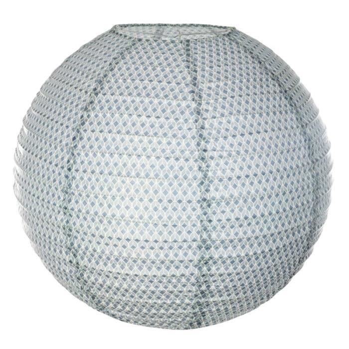 Suspensions - Lanterne boule vintage - D 45 cm - Bleu