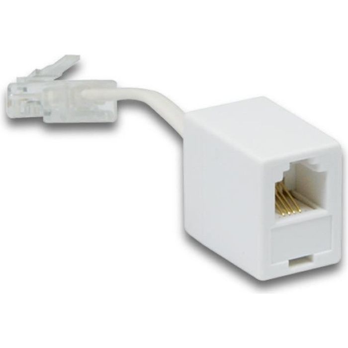 APM - ADAPTATEUR RJ45 FEMELLE / RJ11 MALE