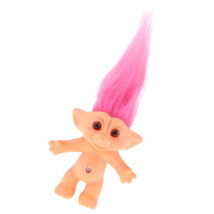 délicat nu poupée troll chanceux mini-figurines de jouets jouets collections rose rouge prasku