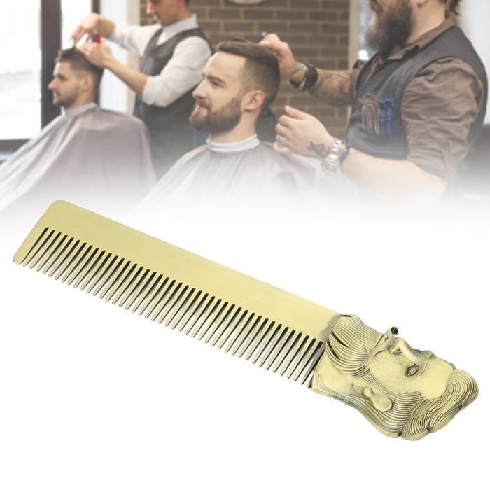 YUM Peigne Outil De Coiffure Hommes Multifonctionnel Cheveux Barbe Peigne Tête D'huile Portable Styling