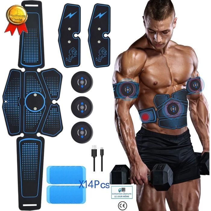 Stimulateur musculaire électrique EMS Exerciseur Abs stimulant Stimulation électrique Équipement de conditionnement physique
