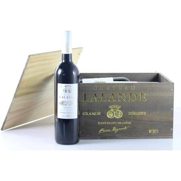 Caisse Bois Vin Château Lalande Grande Réserve - AOP Cabardès