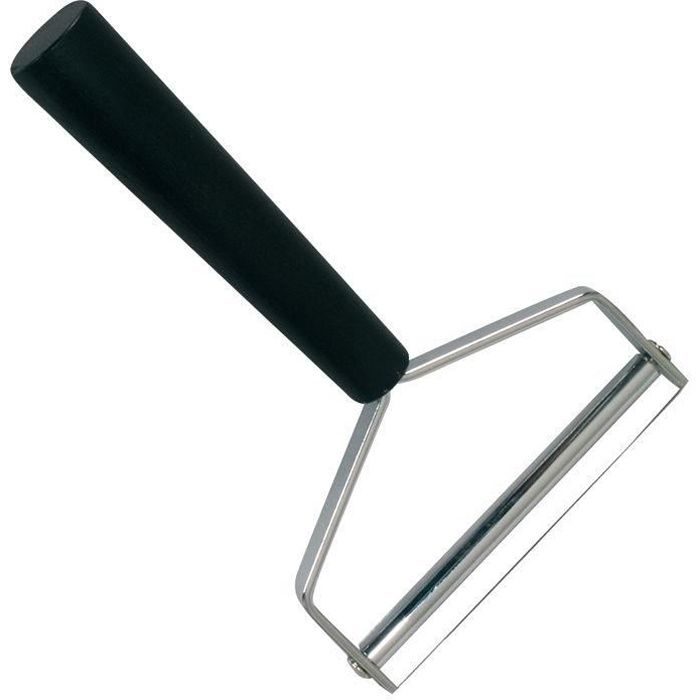 Coupe fromage à raclette en inox - manche noir