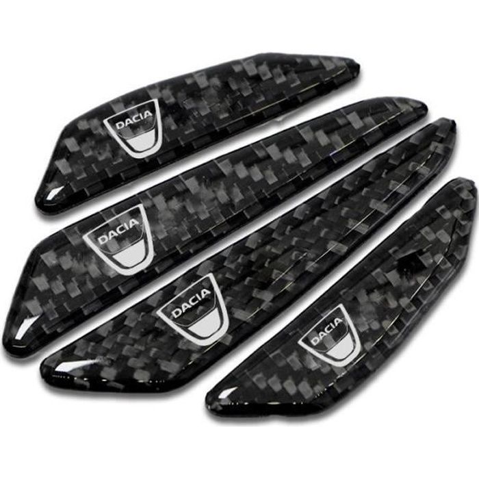 Bande de Protection d'angle Anti collision pour porte de voiture, 4 pièces, autocollant pour Dacia Duster Log black 4pcs -GE2230
