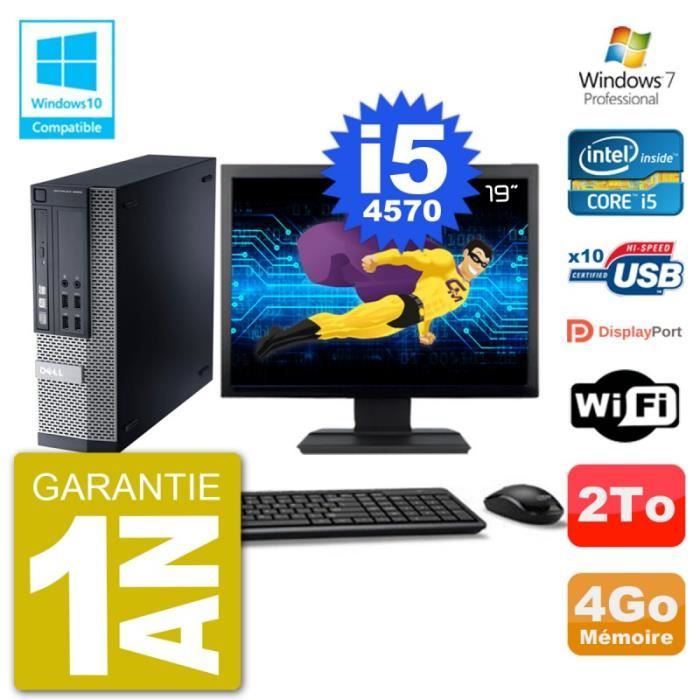 PC Dell 9020 SFF Ecran 19