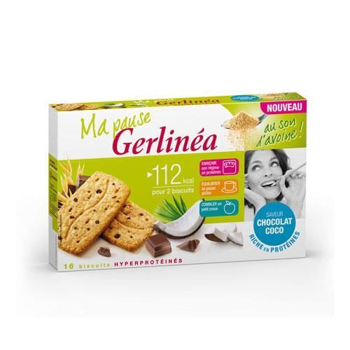 GERLINEA Biscuits de son d’avoine, au chocolat et noix de coco - 200 g