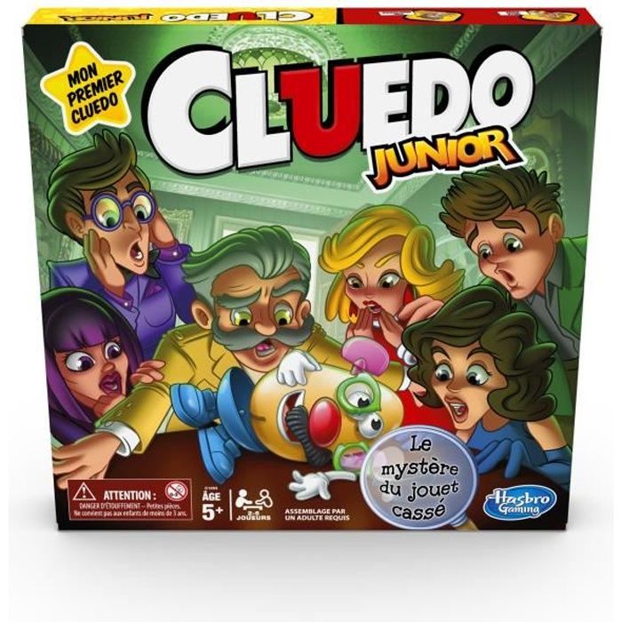 Cluedo - Junior - Jeu de plateau - pour enfants - à partir de 5 ans - Le mystère du jouet cassé