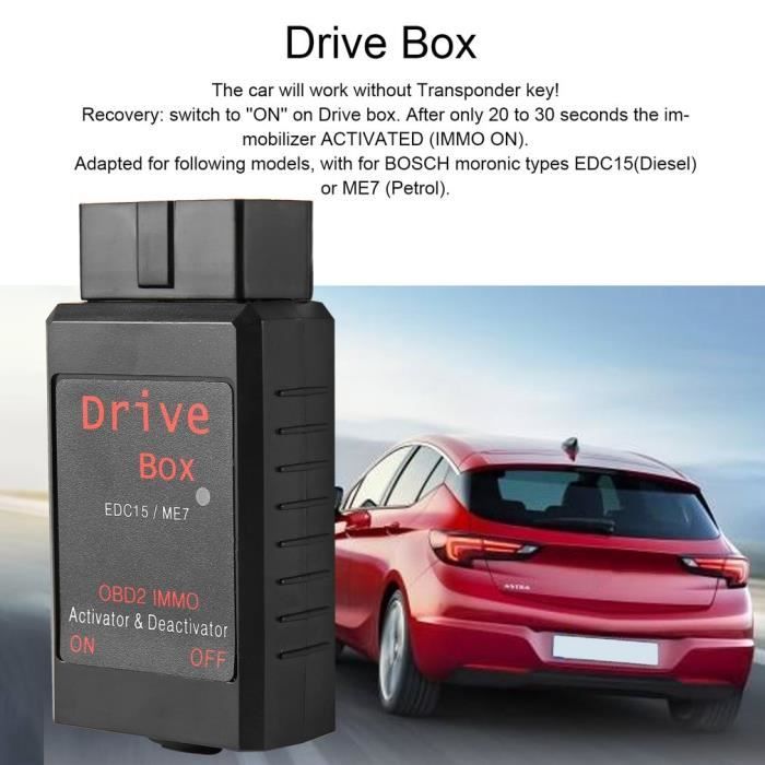 Vag Drive Box pour Bosch Edc15-Me7 Obd2 II Immo Deactivateur Activateur-Noir