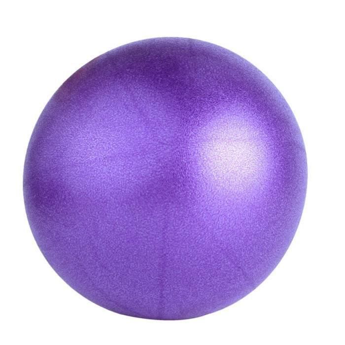 Boule de fitness de petite taille pour le yoga, balle de yoga antidérapante, équilibre fitball violet