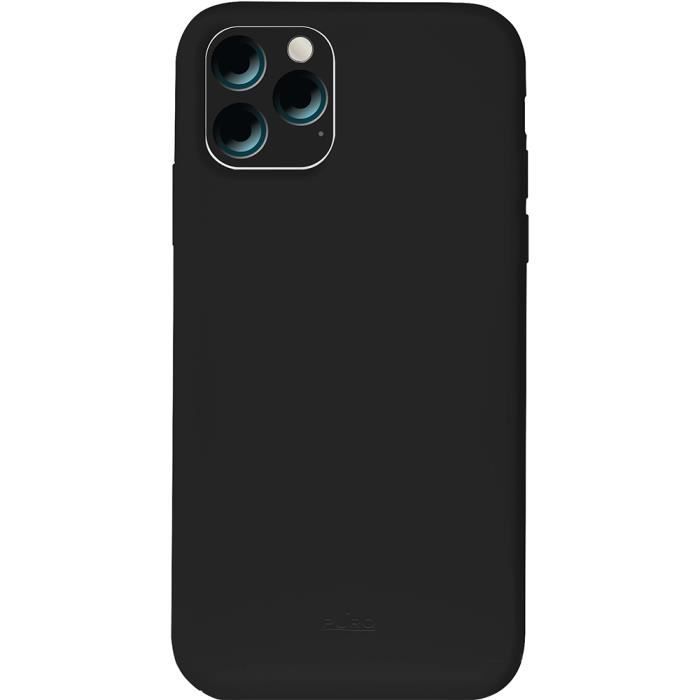 Coque semi-rigide noire Icon Puro pour iPhone 11 Pro Max