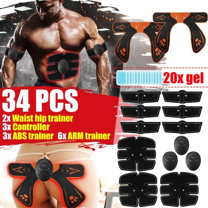 TEMPSA SET 34PCS Appareil Musculation Fitness Hanche Fesses De Levage Entraînement
