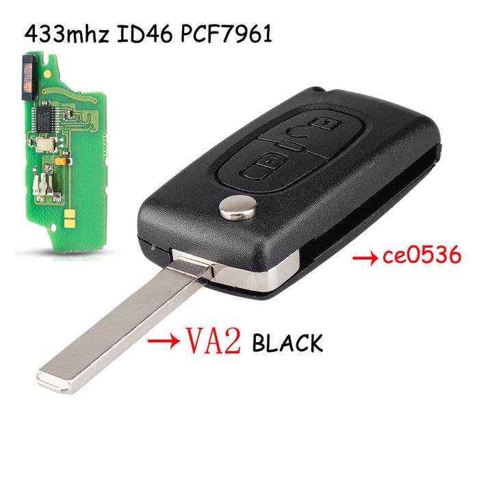 Bouton/Interrupteur De Télécommande De Clé Pour Citroën C1 C2 C3 C4 C5 C6 - Neuf