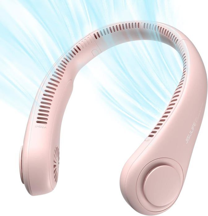 Ventilateur Poussette JISULIFE - 4000mAh Batterie - 4 Vitesses - Rotation 720° - Portable Pour Bébé, Bureau Et Extérieur - Vert