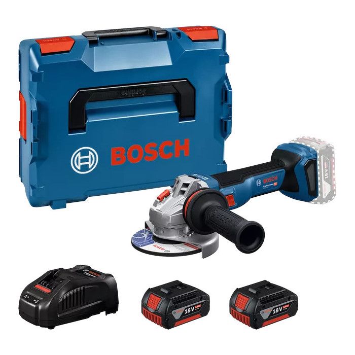 Meuleuse d'angle Ø125mm GWS 18V 11 + 2 batteries et chargeur 06019N4103 BOSCH - vue 2