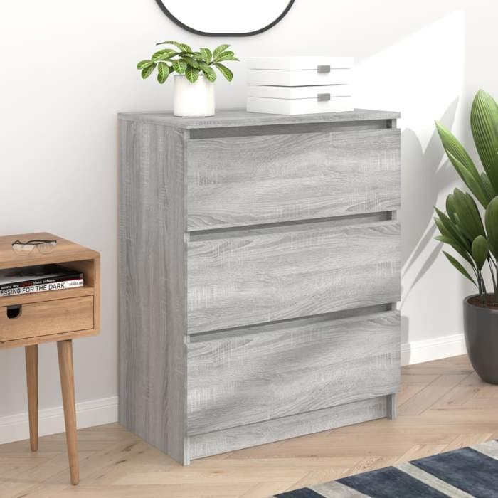 (Gris) Buffet bahut - Buffet Enfilade Sonoma gris 60x35x76 cm bois ingénierie 813239