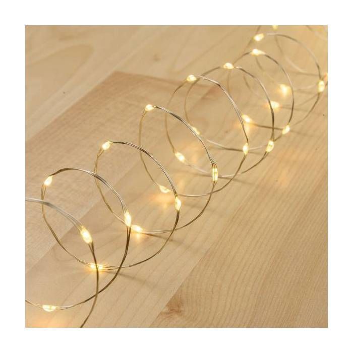 Guirlande lumineuse - Lotti - M40S 3AA PDQ - 4 m - 40 Micro LED blanc chaud - À piles portable