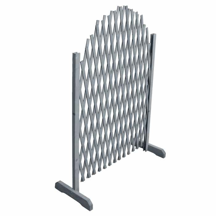 (Gris)Panneaux de clôture - Magnifique Clôture en treillis bois de sapin massif 18x1 m gris 47939