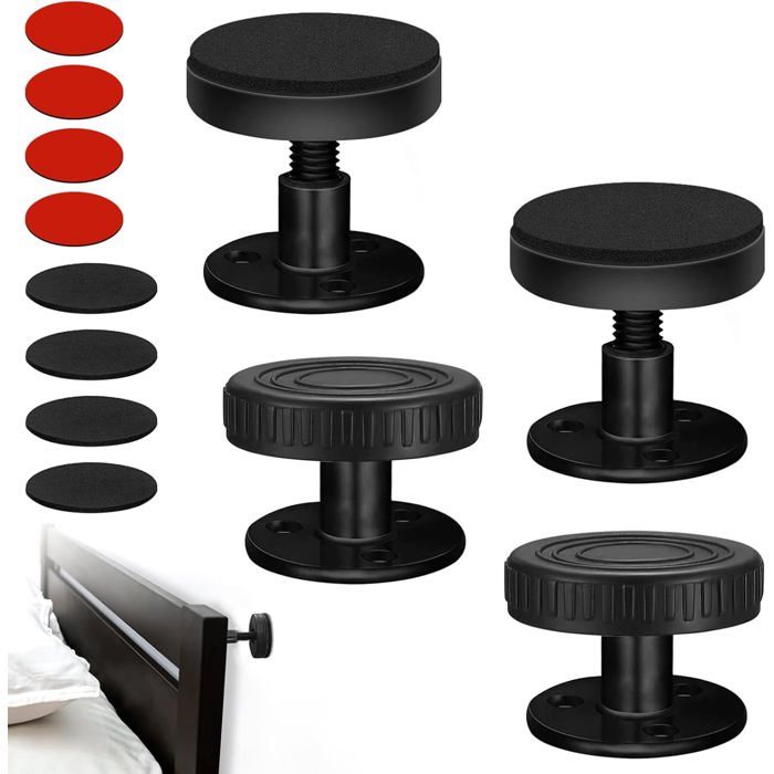 4 stabilisateurs de lit réglables stabilisateurs de lit réglables avec filetage de 27 à 40 mm pieds de meubles réglables
