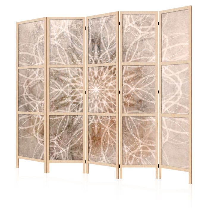 Paravent intérieur unilatéral - LumaSoul - 9-1-16-0-3d-1-2-5 - 5 pièces - 225x172 cm - Boho Japonais 3