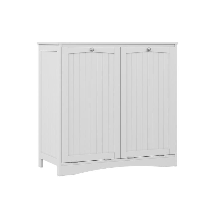 Armoire de salle de bain Bianco 83x80cm avec 2 paniers à linge Blanc Vicco 57363