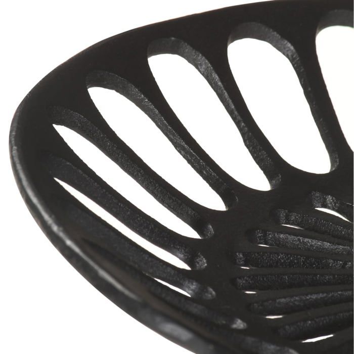 Tabouret HAUTE(1 PLACES) - SOLDES Février - Meuble de bar moderne - Noir Fonte 43x32x(65-76)cm_9476626
