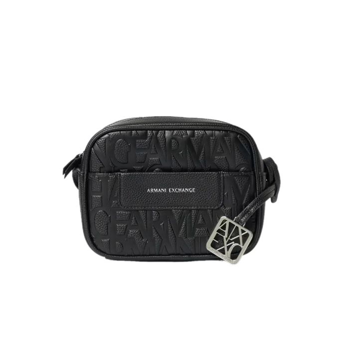 Sac bandoulière Armani Exchange Femme Signature Noir Synthétique