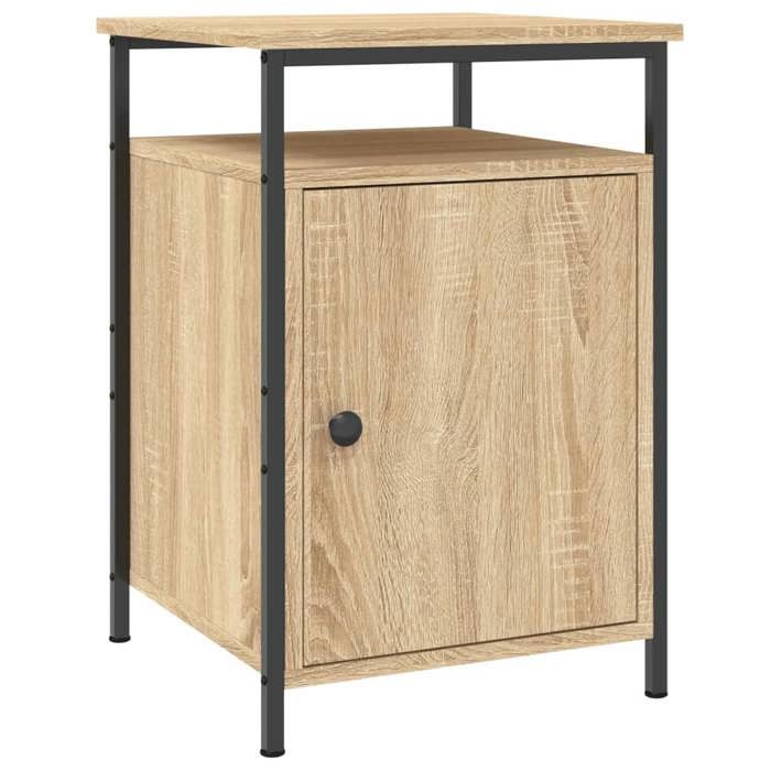 En solde 1x Armoire de nuit moderne - UU - Petit commode/placard - chêne sonoma 40x42x60 cm bois dingénierie L3710