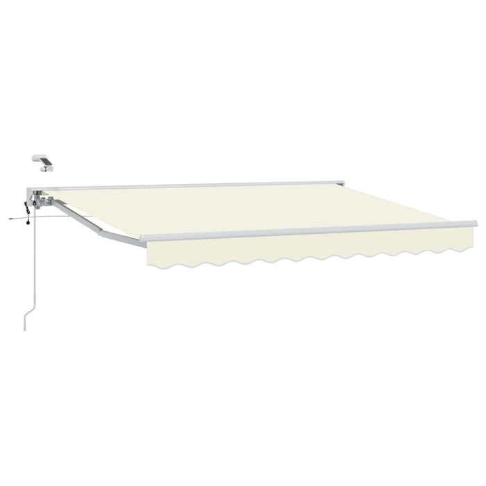 vidaXL Auvent rétractable électrique Crème 3 x 2 - vue 9