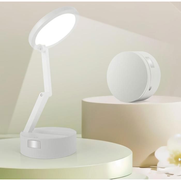 Lampe de Bureau LED Rechargeable Table Lampes sans Fil Portable & Pliable Lampe Chevet avec 3 Luminosité & Graduable 3 Modes