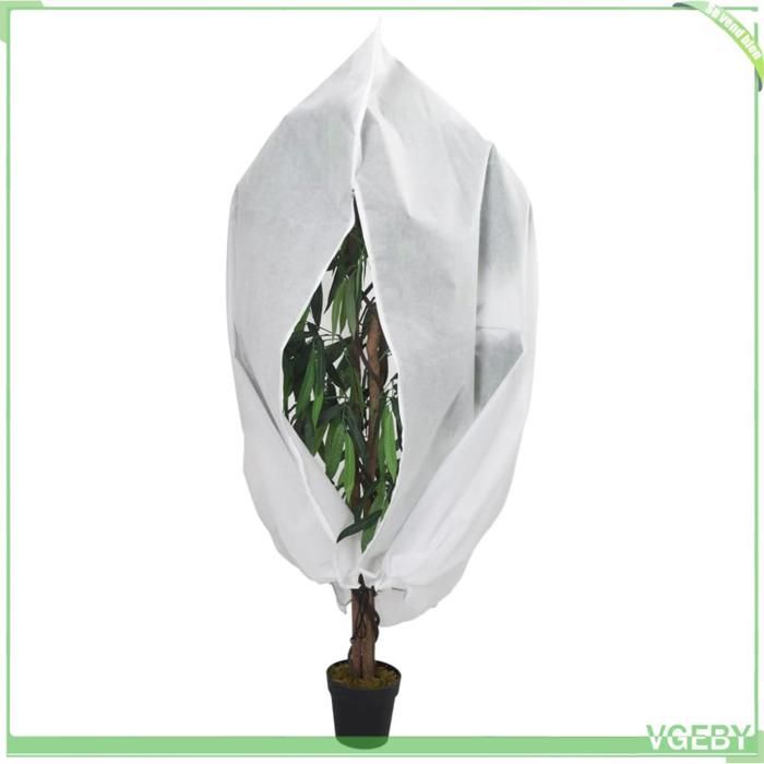 Housses de protection pour plantes - FAFEICY - 364868 - Tissu non tissé 1 2 x 1 8 m - Cordon de serrage - Fermeture éclair