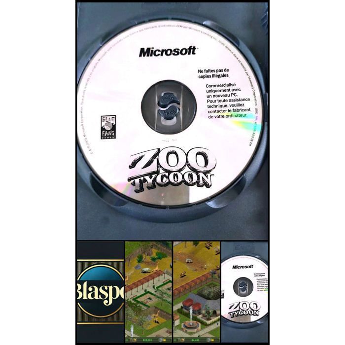 Zoo Tycoon Jeu PC Cd-Rom Seul Sans Boîtier Version Française Microsoft Occasion