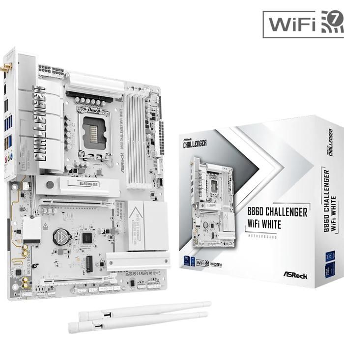 Carte mère ASRock B860 Challenger WiFi (Intel LGA 1851) (Blanc)