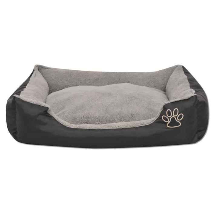 Soldes d’automneNoir Panier Confort Apaisant - Lit pour chiens - avec coussin rembourré Taille M Noir 6492561816839