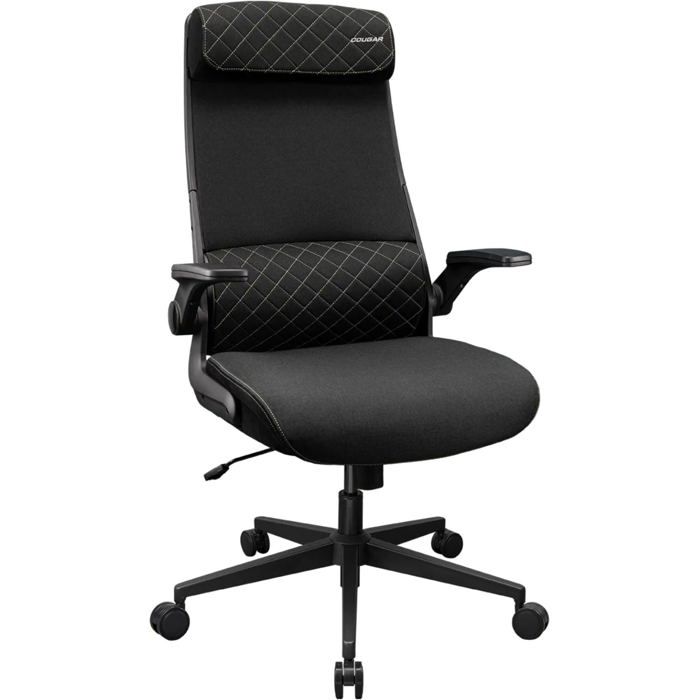 Chaise de bureau - COUGAR - Stryder - Tissu noir - Assise 49x57 cm - Réglable 115-125 cm Chaise de bureau - COUGAR - Stryder - Tissu noir - Assise 49x57 cm - Réglable 115-125 cm