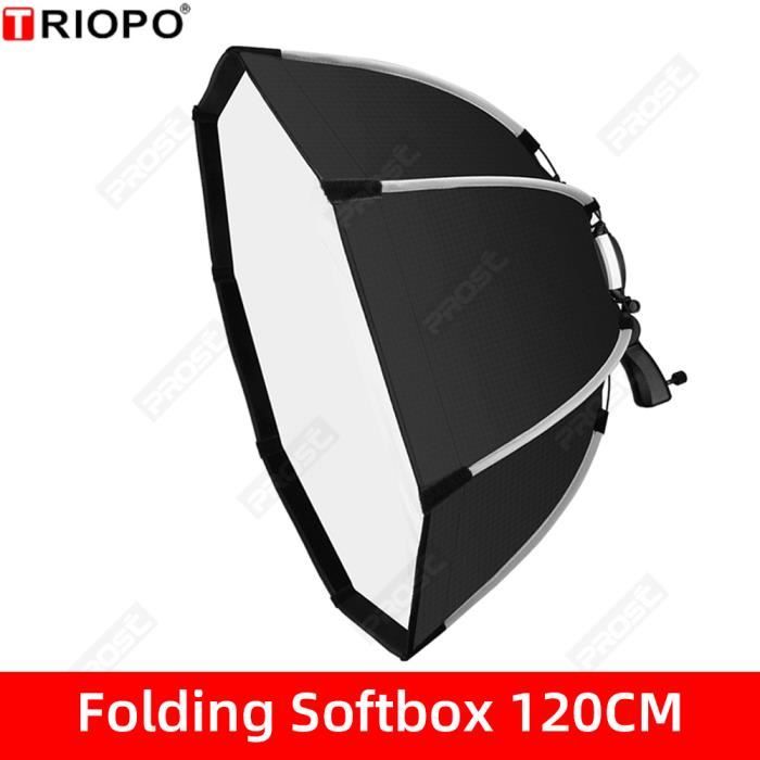 Boîte à Lumière Octogonale Pliable Triopo KX90 90 Cm - Compatible Godox V1, AD200, Etc., Monture Universelle