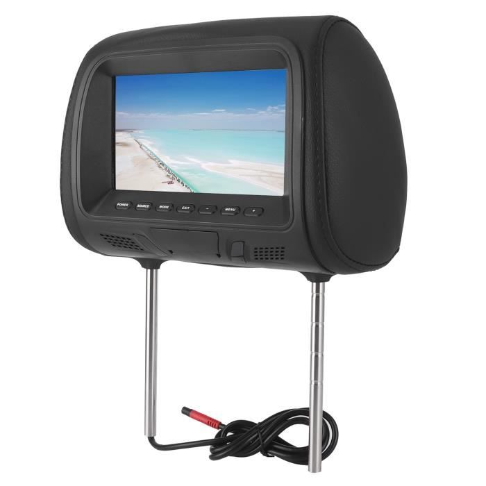 Akozon voiture MP5 Siège de voiture arrière MP5 lecteur multimédia moniteur DVD appui-tête écran LCD 7 pouces prise en charge