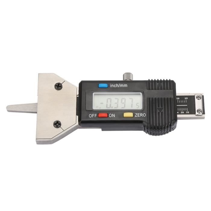 Jauge de profondeur numérique, jauge de profondeur de pneu, mètre de ...