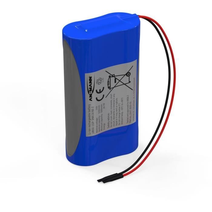 Piles Rechargeables 3,7V 5000 MAh – Format Plat Pour Lampes Torches, Frontales – Lot De 2 – Longue Durée De Vie