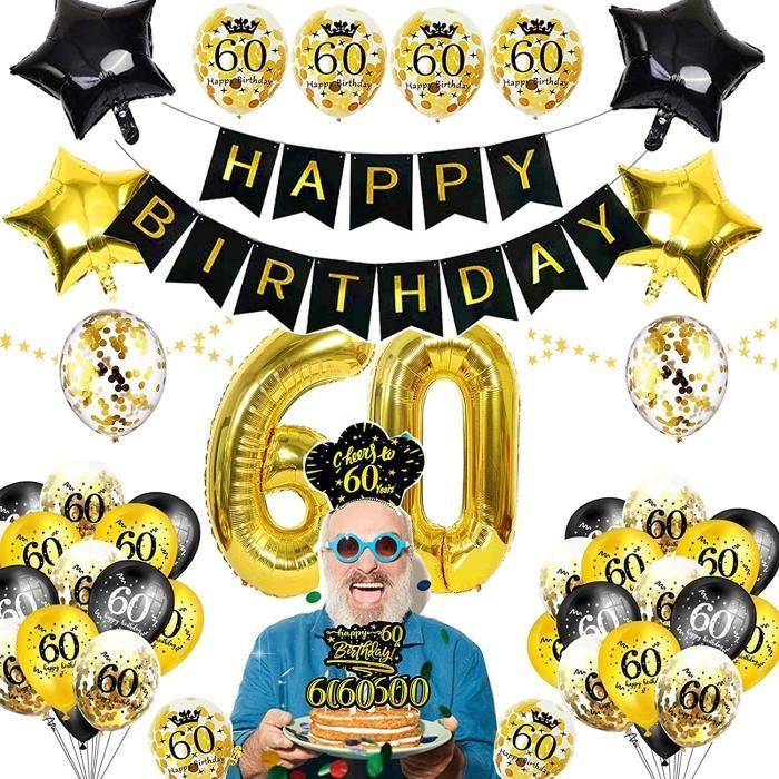 Decoration 60 Ans Anniversaire Femme Bannieres De Joyeux Anniversaire Pom Poms Feuille Numero 60 Ballon60th Happy Birthday D 770 Cdiscount Maison