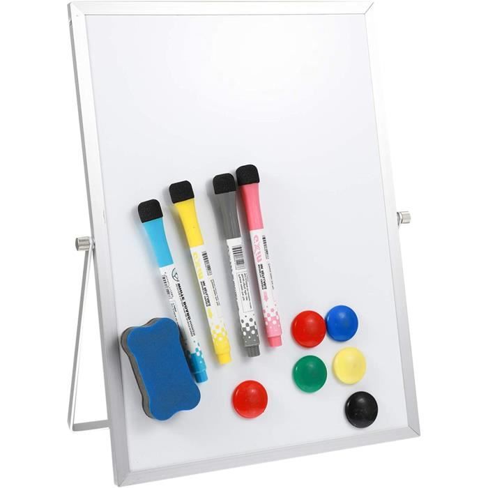 Tableau blanc stylo magnétique Marqueurs effaçables à sec Tableau blanc stylo avec intégré dans les fournitures de bureau de gomme à effacer 