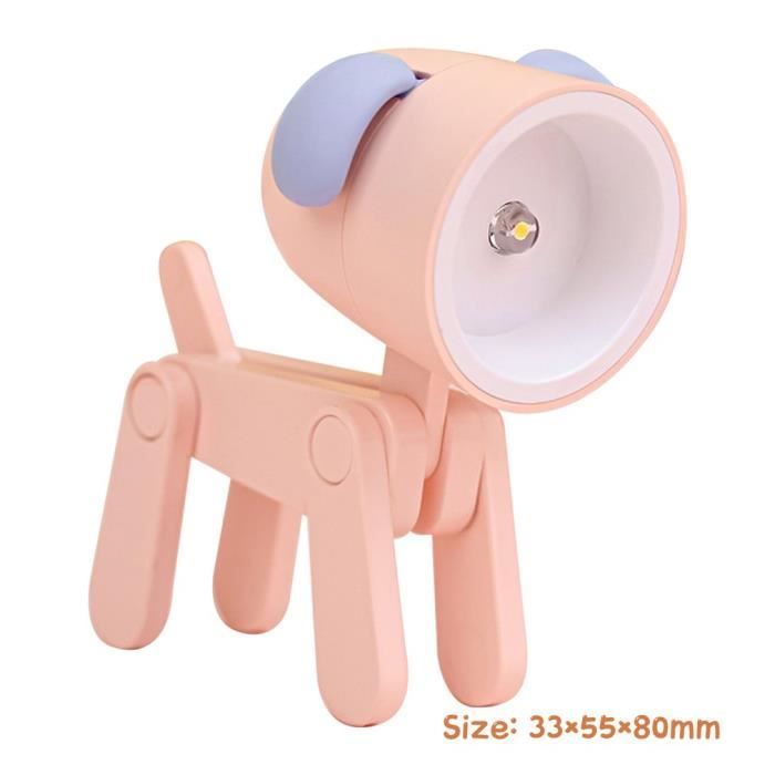 Lampe Chien En Résine – Veilleuse LED Artistique – Série Chiens Rétro – Ambiance Chaleureuse – 17 Cm